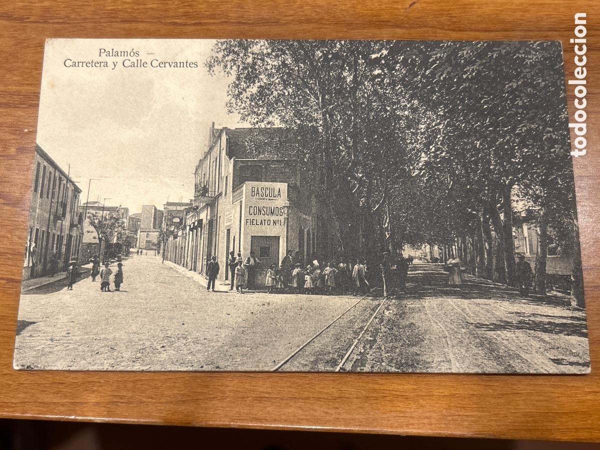 Postales: Postal palamos carretera y calle Cervantes
