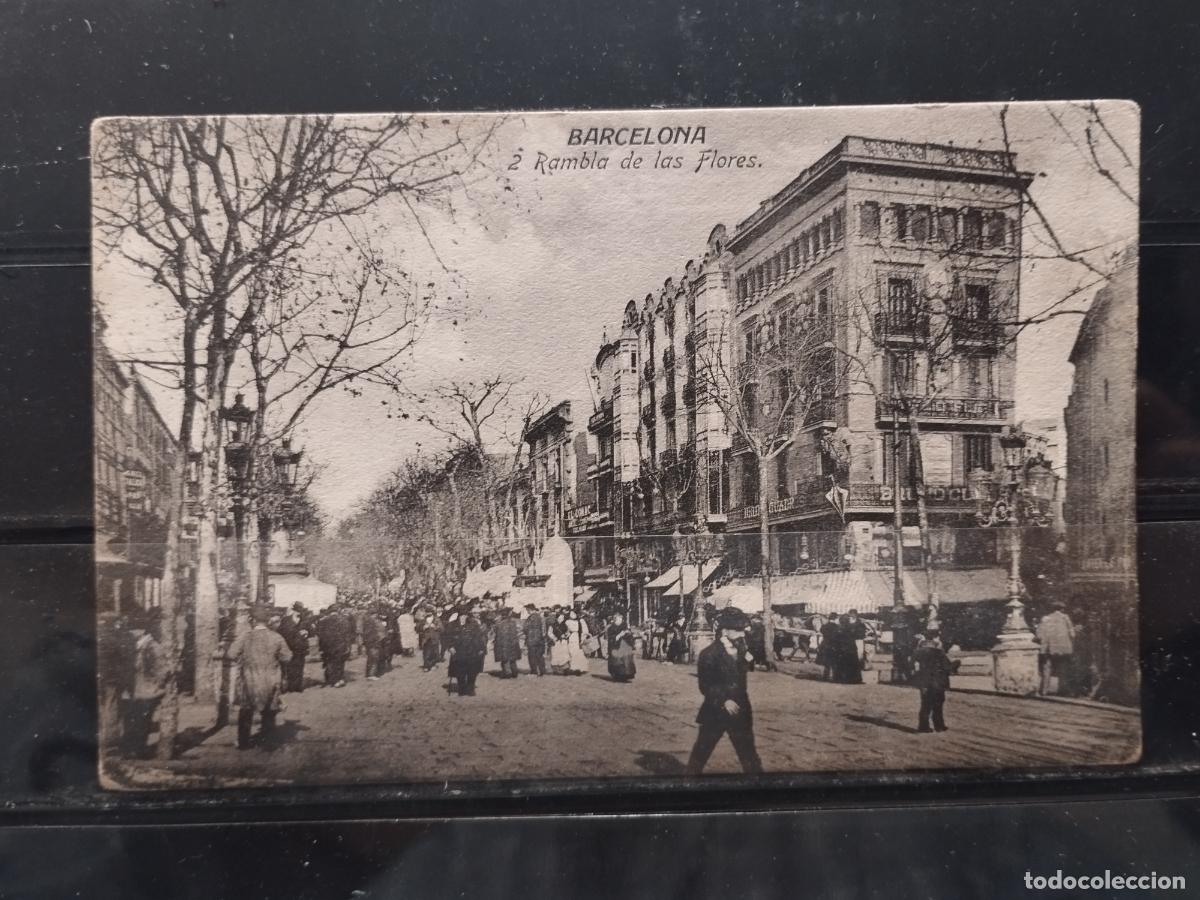 Postales: CATALU&Ntilde;A. BARCELONA. RAMBLA DE LAS FLORES. SIN CIRCULAR. - Foto 1