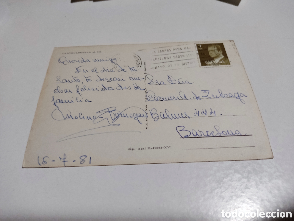 Postales: Postal Castelldefels - Foto 2