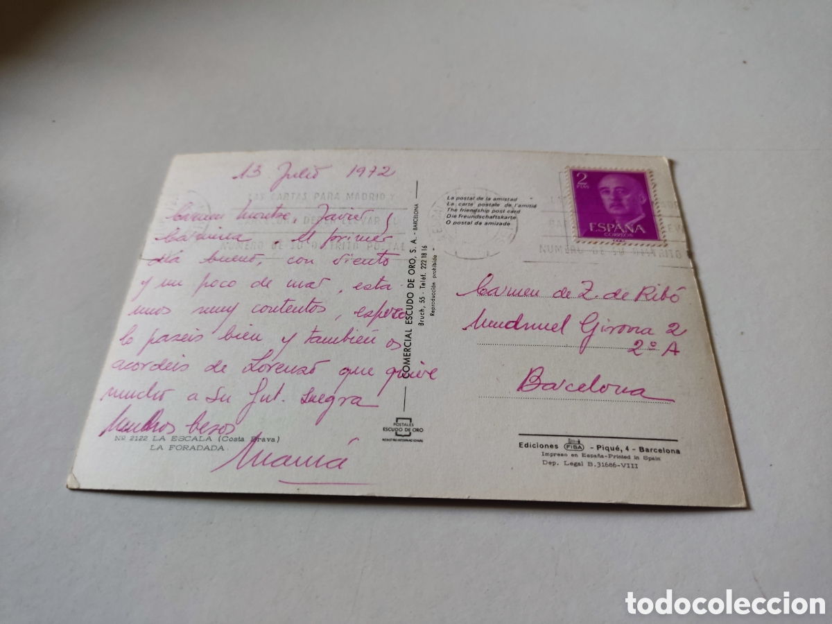 Postales: Postal La Escala,la foradada - Foto 2