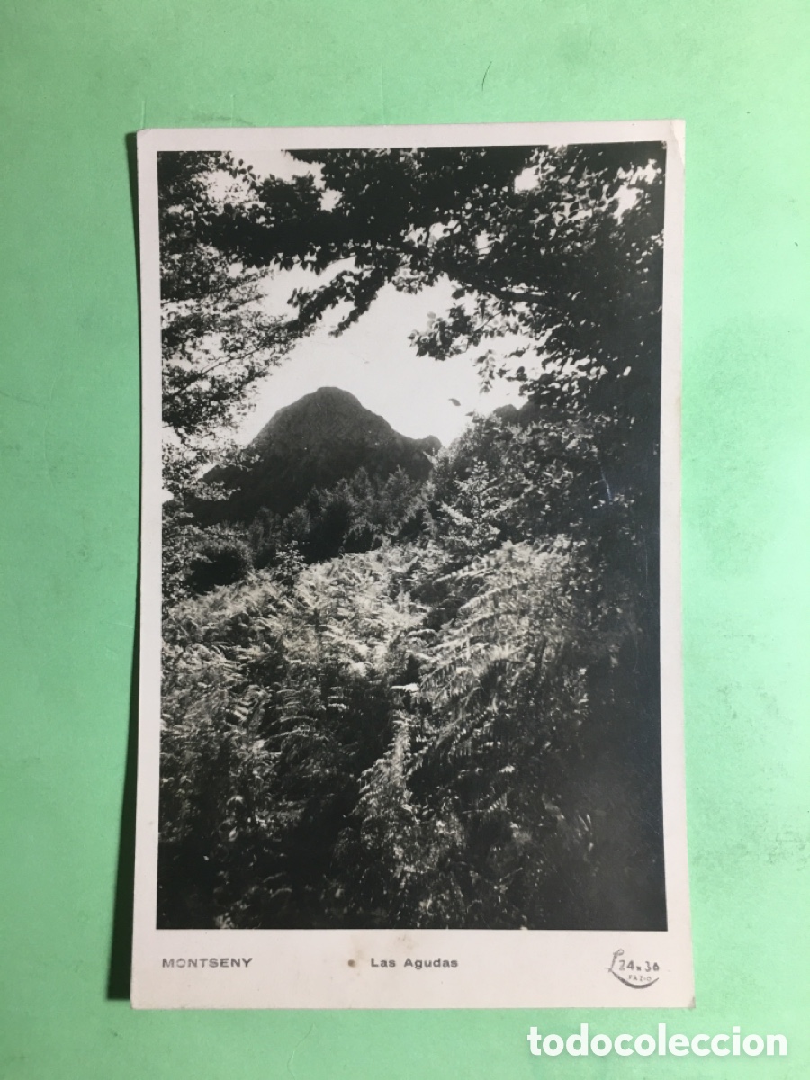 Postais: 1946 B/N CIRCULADA MONTSENY LES AGUDES LAS AGUDAS L24x36 FAZIO - R1250