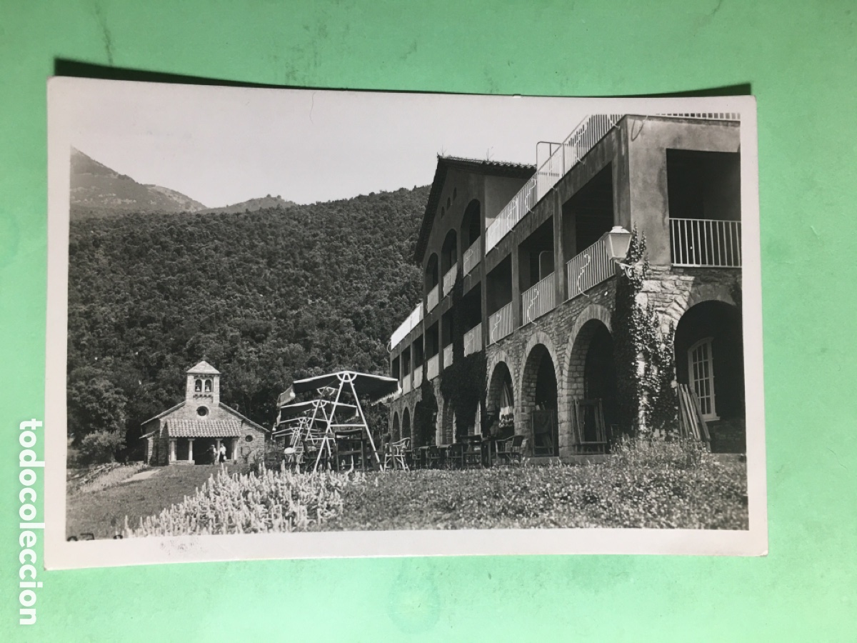 Postkarten: 1957 27/8 B/N CIRCULADA MONTSENY CAPILLA Y HOTEL DE SAN BERNAT - R1273