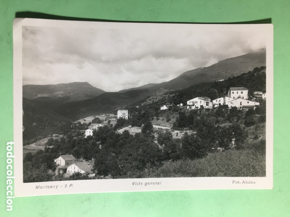 Postkarten: 1957 26/8 B/N CIRCULADA MONTSENY 2P VISTA GENERAL FOTO ALSINA - R1280