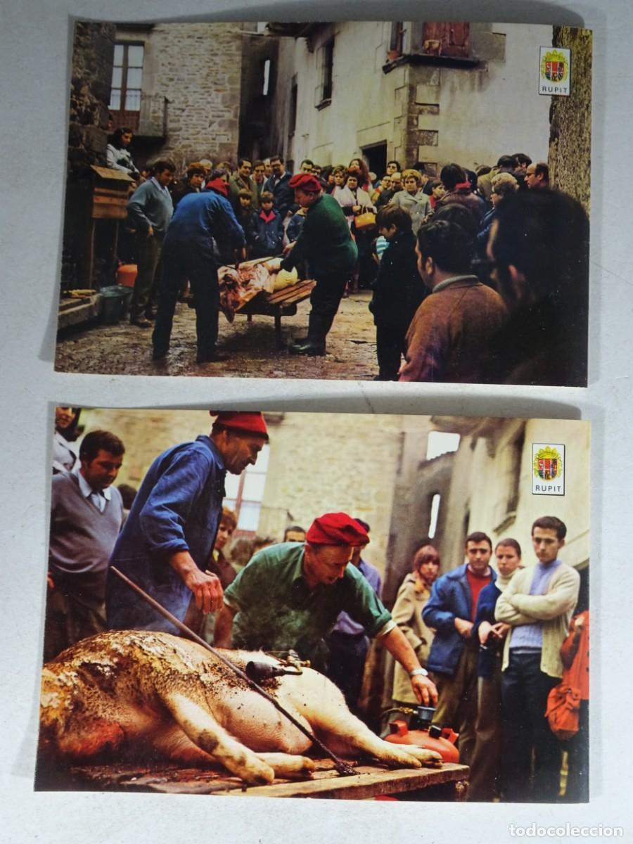 Postcards: 2 POSTALES CPSM, MATAN&Ccedil;A DEL PORC, RUPIT , VER FOTOS