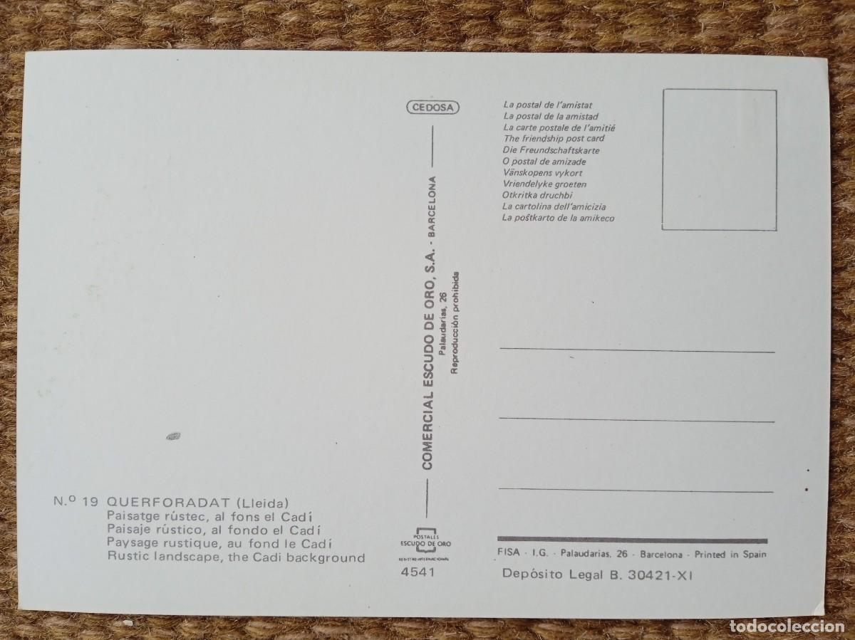 Postales: QUERFORADAT - LLEIDA - ESCUDO DE ORO - Foto 2