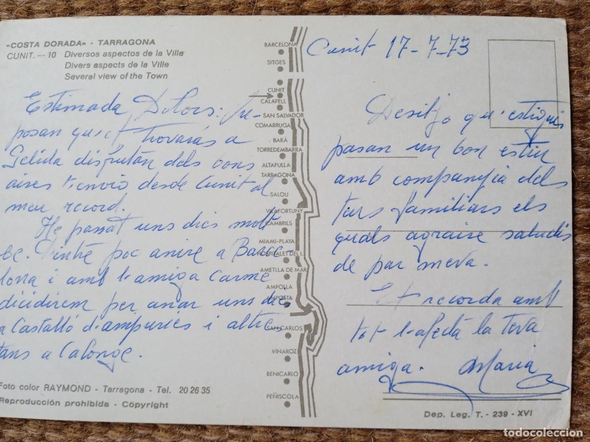 Postales: CUNIT - TARRAGONA - ED. RAYMOND - Foto 2