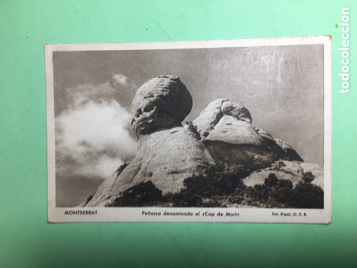 Cartes Postales: 1946 18/3 B/N CIRCULADA MONTSERRAT EL CAP DE MORT FOTO RIPOL - R1285