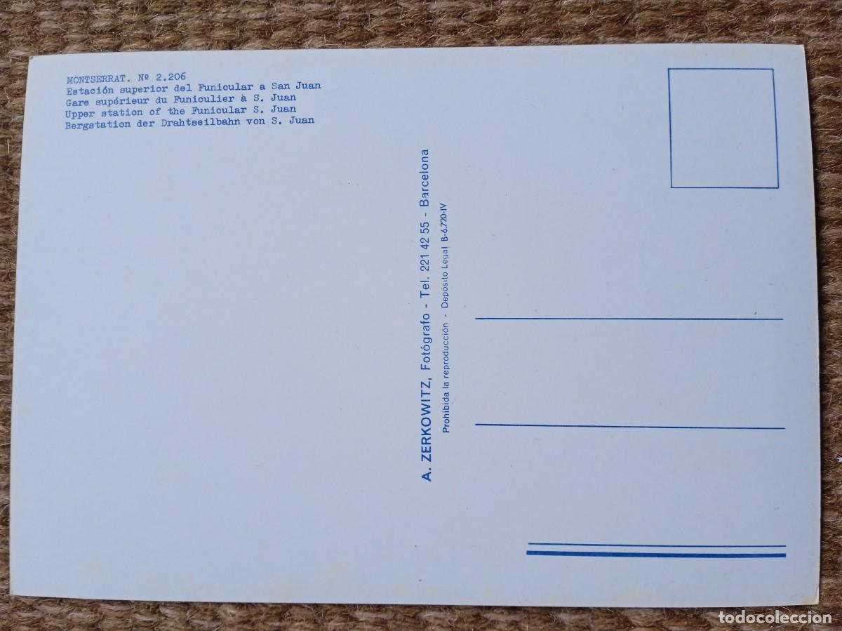Postales: MONTSERRAT - BARCELONA - ZERKOWITZ - Foto 2