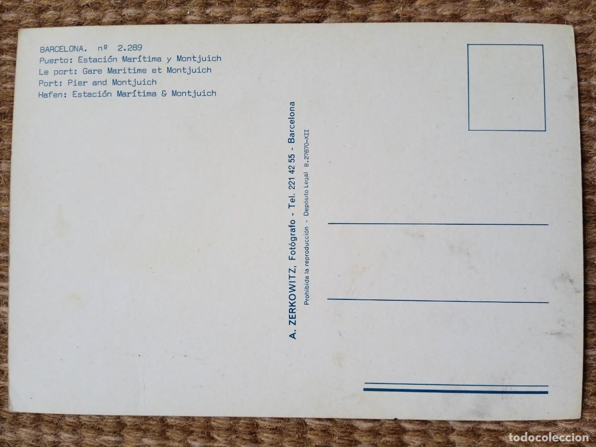 Postales: BARCELONA - PUERTO - ZERKOWITZ - Foto 2