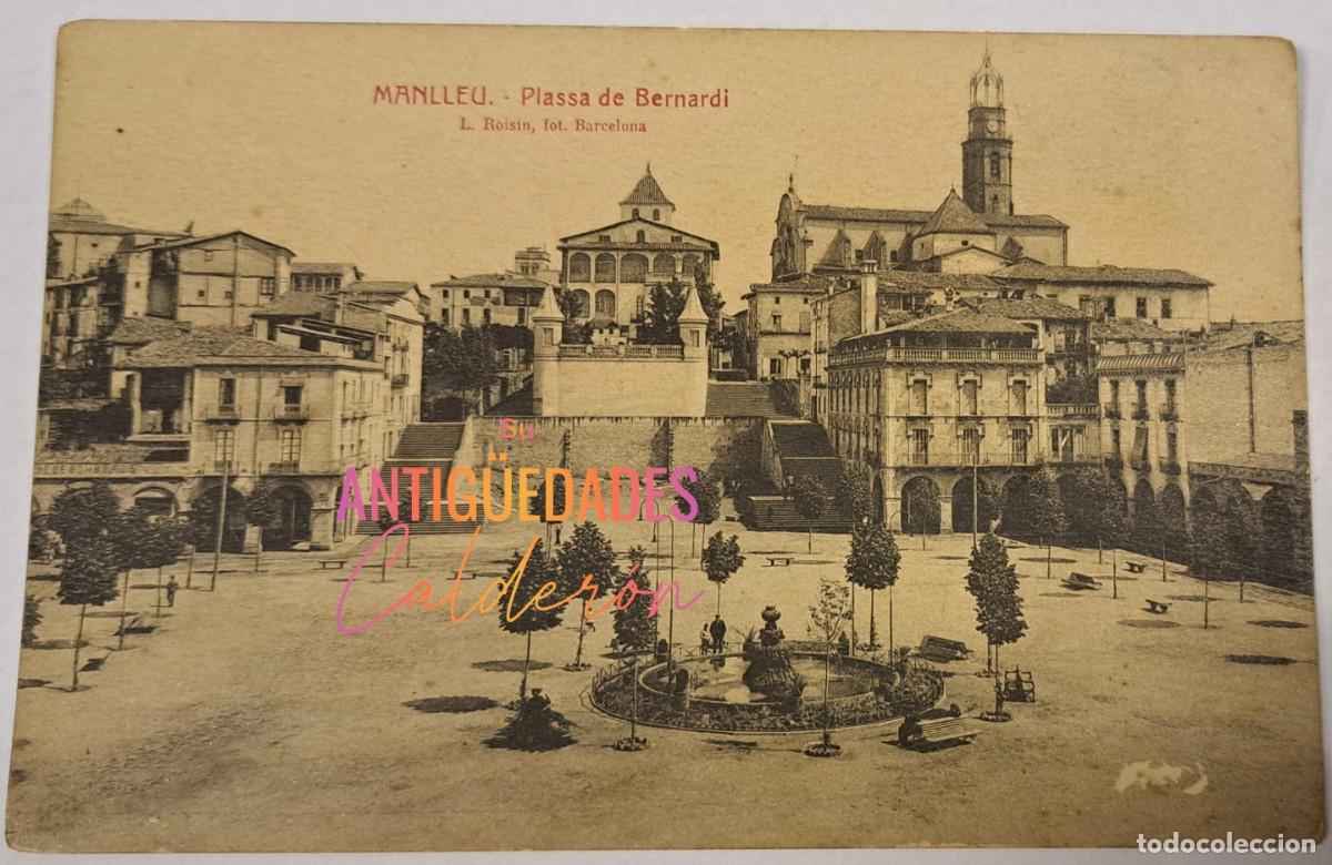 Postales: Postal de Manlleu, Plassa de Bernardi - Foto 1
