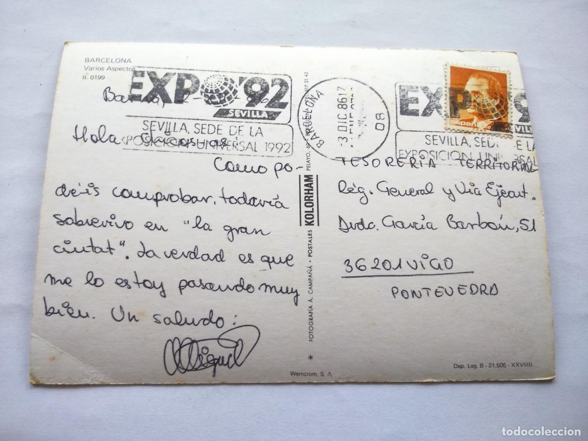 Postales: POSTAL -- BARCELONA -- CIRCULADA -- - Foto 2