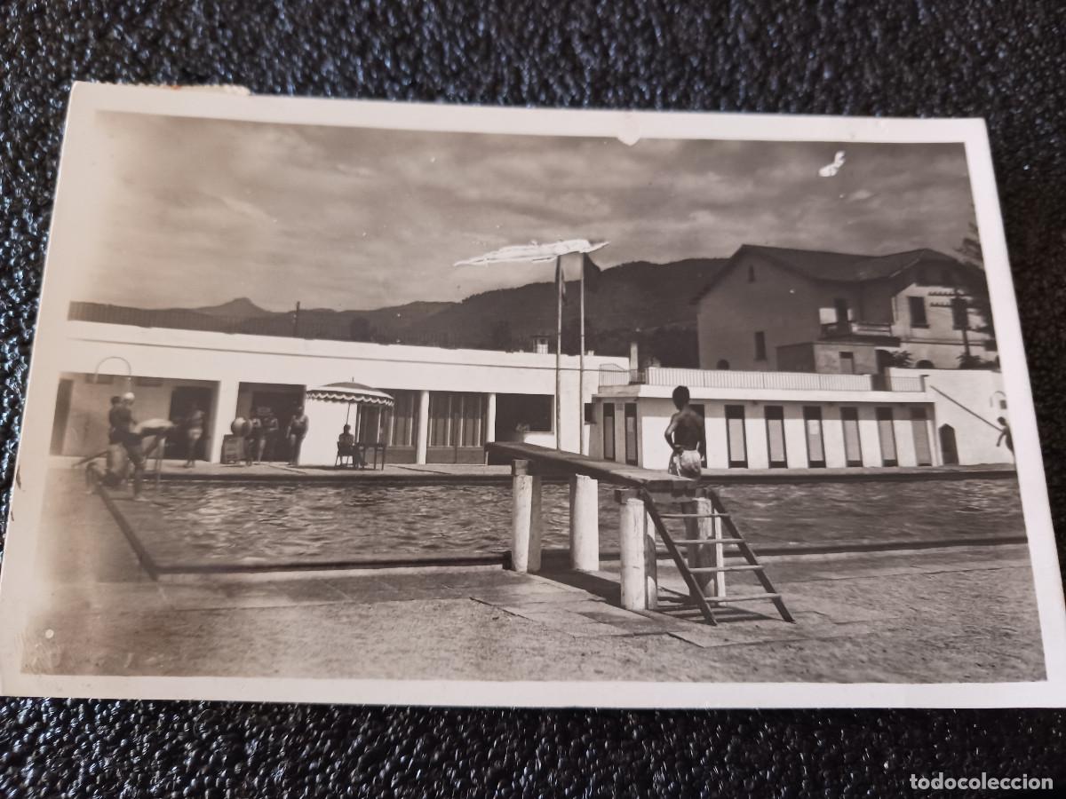 Postcards: 3 piscina de la garriga, foto andreu, circulada 1953