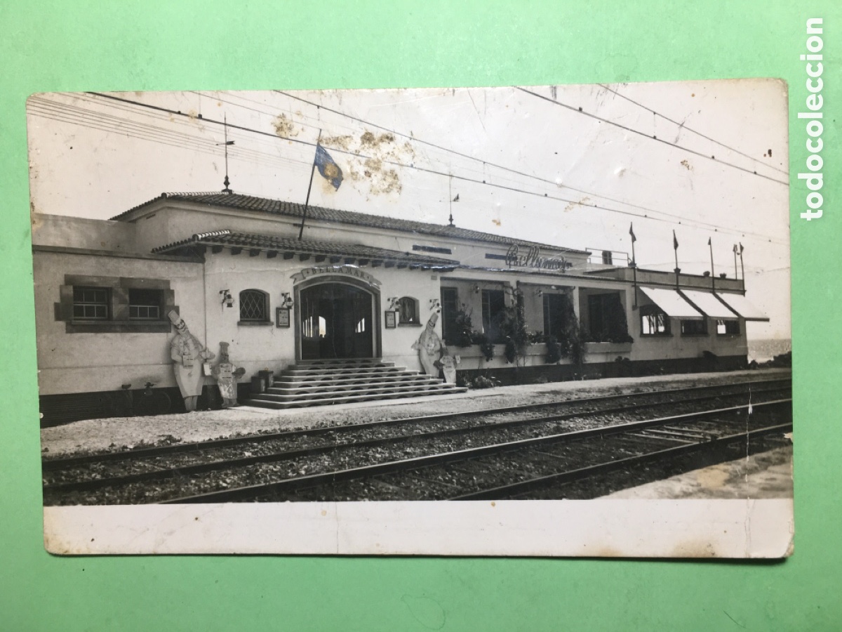 Postkarten: 1951 B/N ESCRITA PREMIA ESTACI&Oacute;N TREN BELLAMAR - R1321