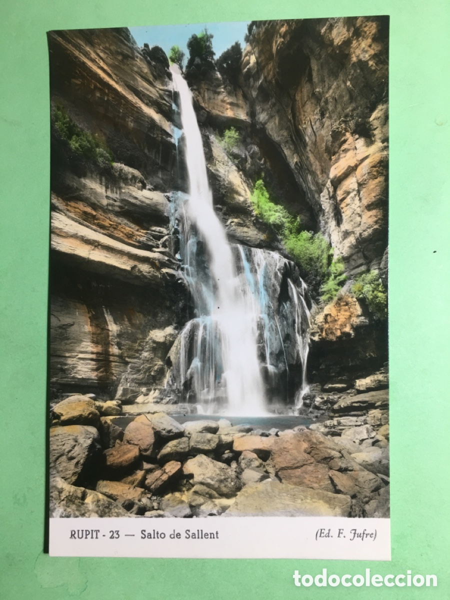 Postais: ANTIGUA COLOR ANILINAS S/C RUPIT 23 SALT&Oacute; DE SALLENT ED. F. JUFR&Eacute; - R1356
