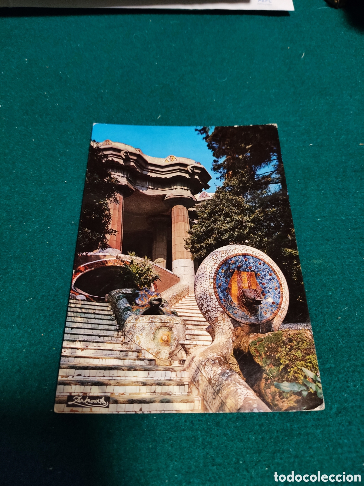 Postales: Postal Barcelona parque G&uuml;ell - Foto 1