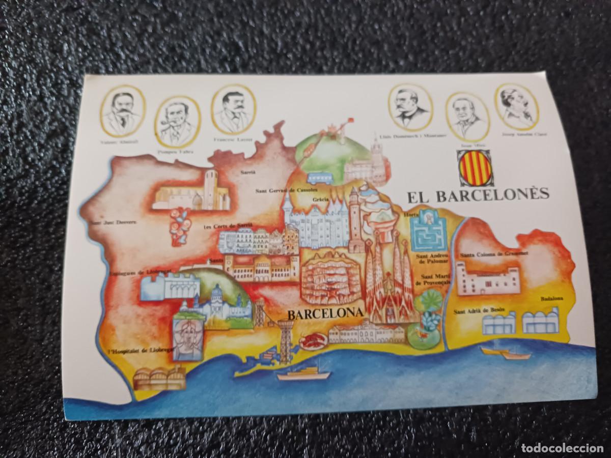 Postales: el barcelones, campanya la identificacio del territori, Congres Cult. Catalana il. teresa baixas