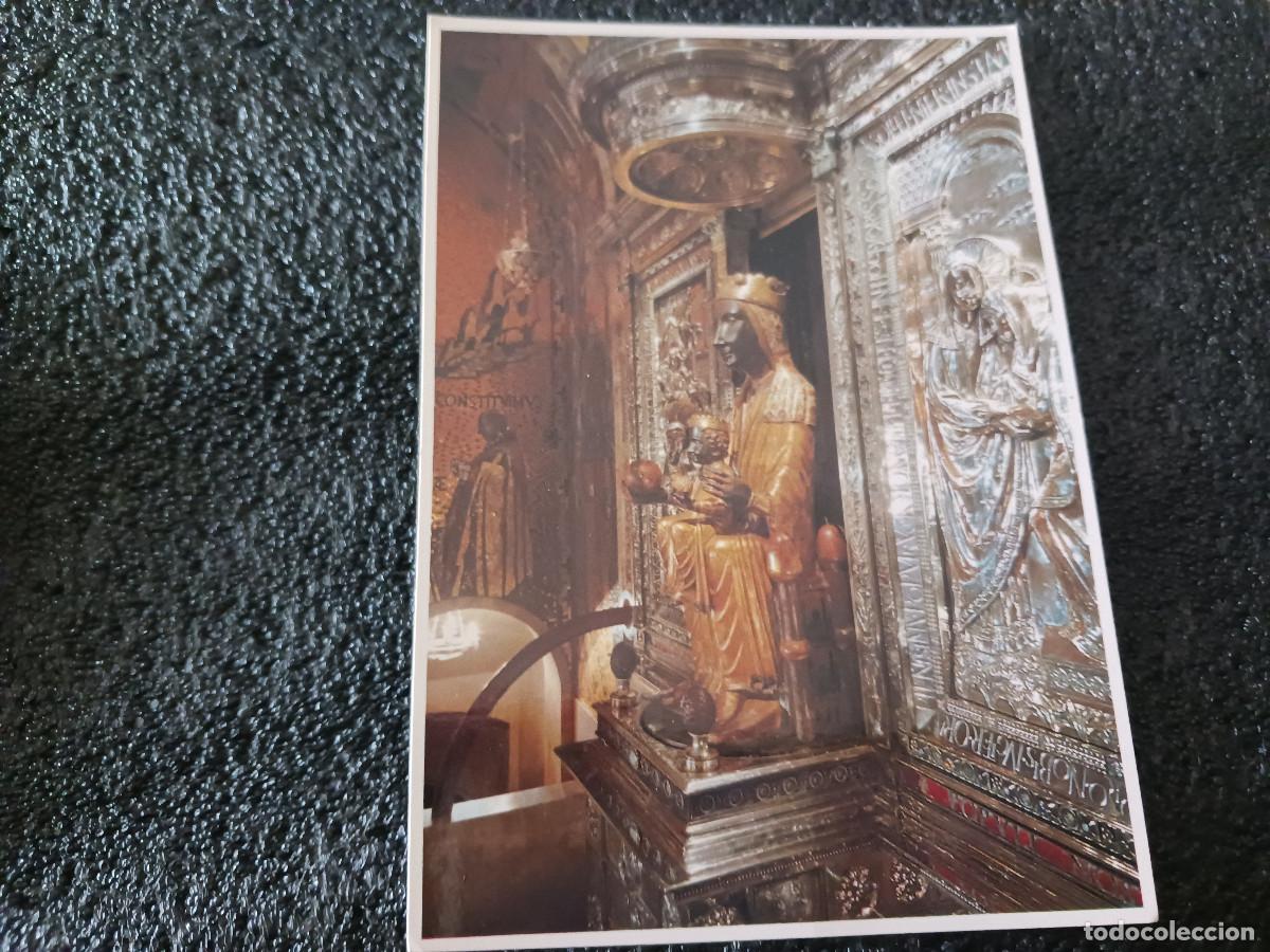 Postales: montserrat, detall del cambril amb la santa imatge, ed. fisa escudo