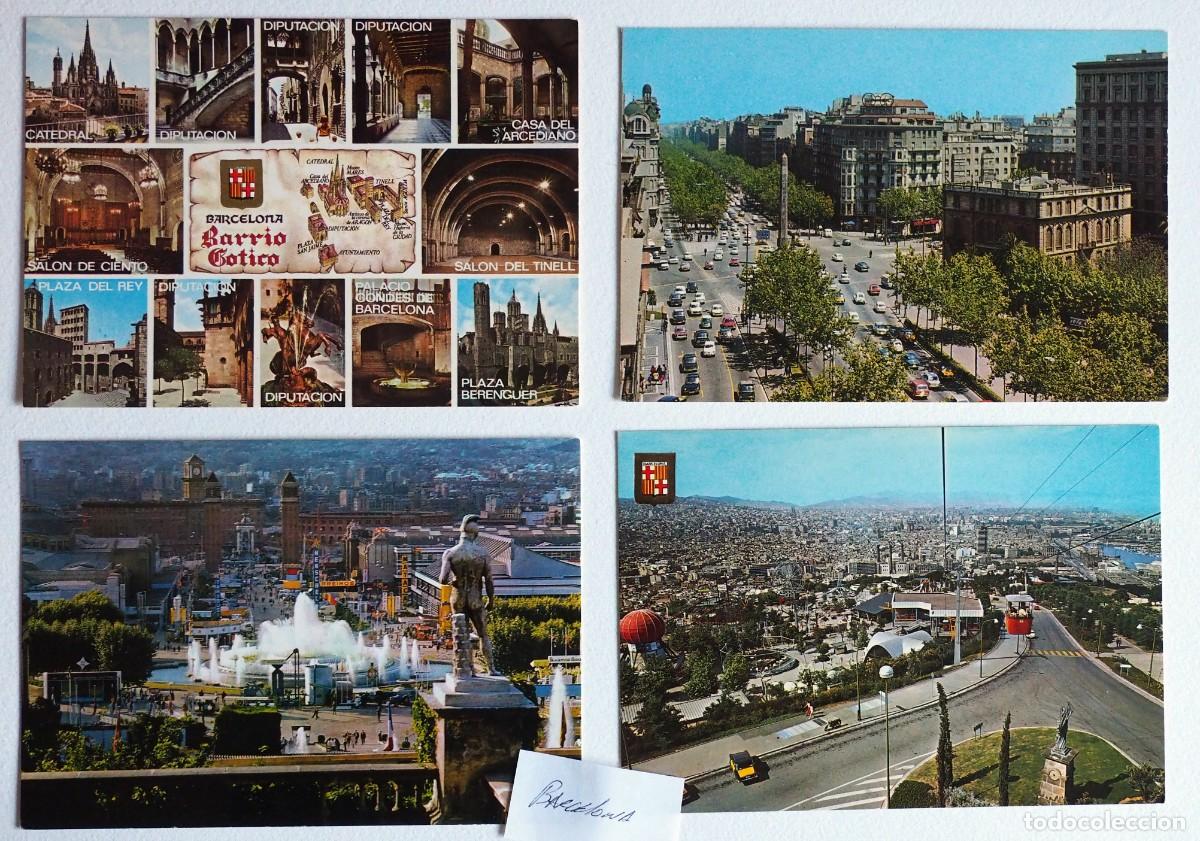 Postales: LOTE DE 50 POSTALES DE BARCELONA - Foto 2