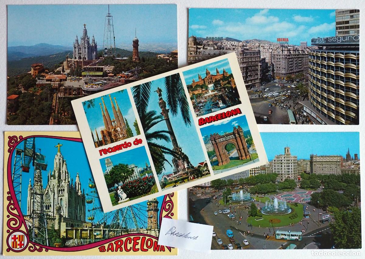 Postales: LOTE DE 50 POSTALES DE BARCELONA - Foto 3