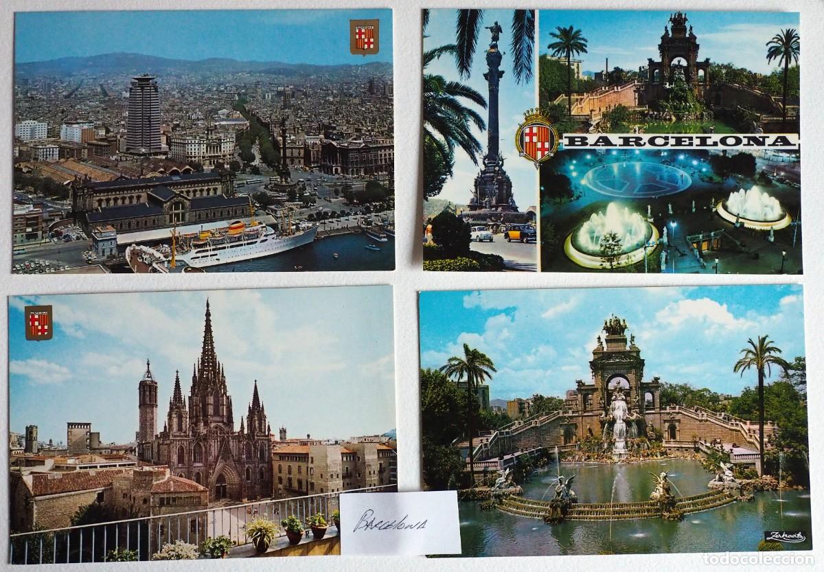 Postales: LOTE DE 50 POSTALES DE BARCELONA - Foto 6