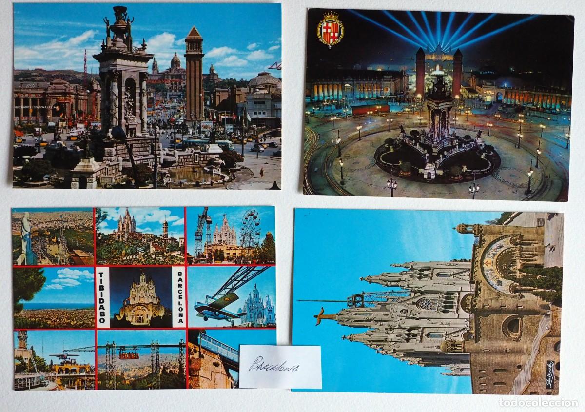 Postales: LOTE DE 50 POSTALES DE BARCELONA - Foto 7