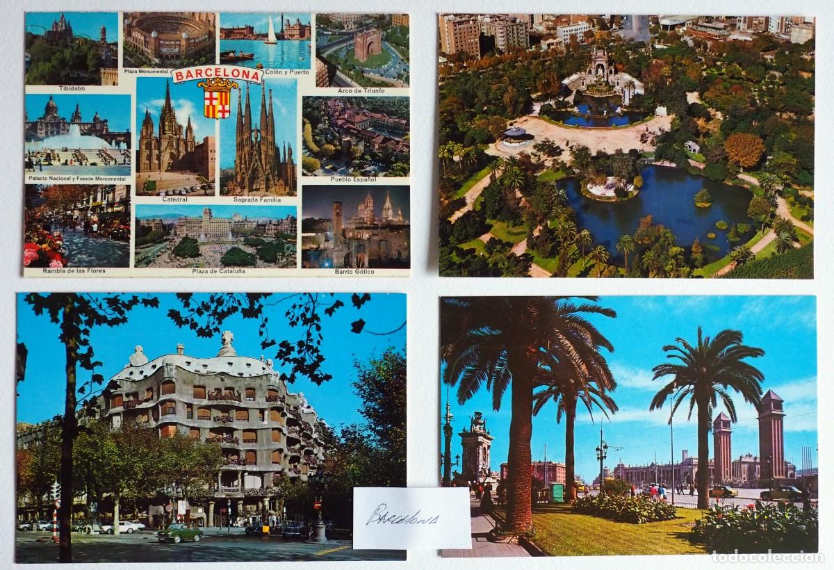 Postales: LOTE DE 50 POSTALES DE BARCELONA - Foto 9