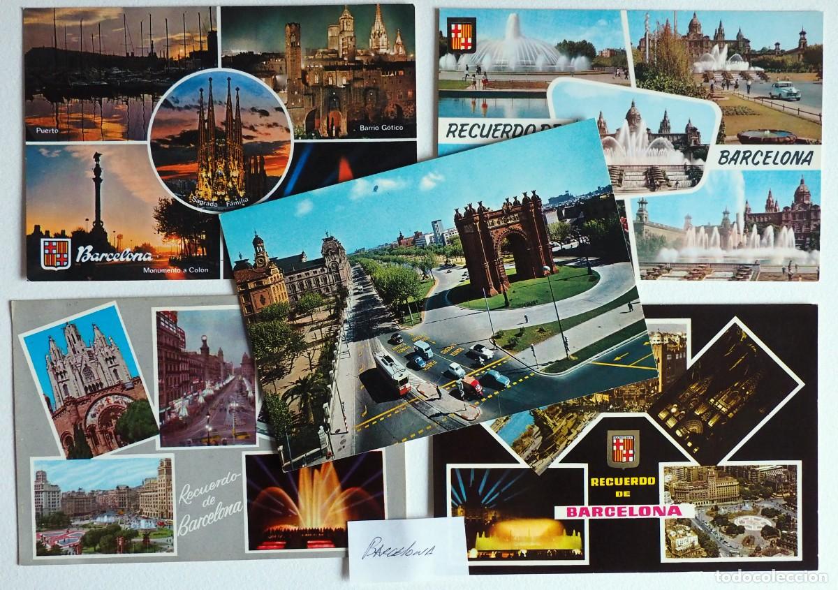 Postales: LOTE DE 50 POSTALES DE BARCELONA - Foto 12