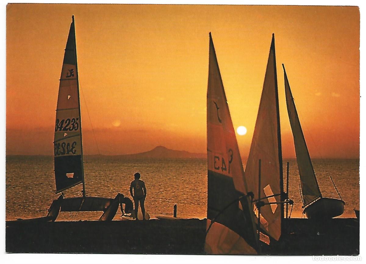 Postcards: PUESTA DE SOL Y DEPORTES NAUTICOS / SUNSET AND NAUTICAL SPORTS.- PAISAJE Y TIPISMO ESPA&Ntilde;OL