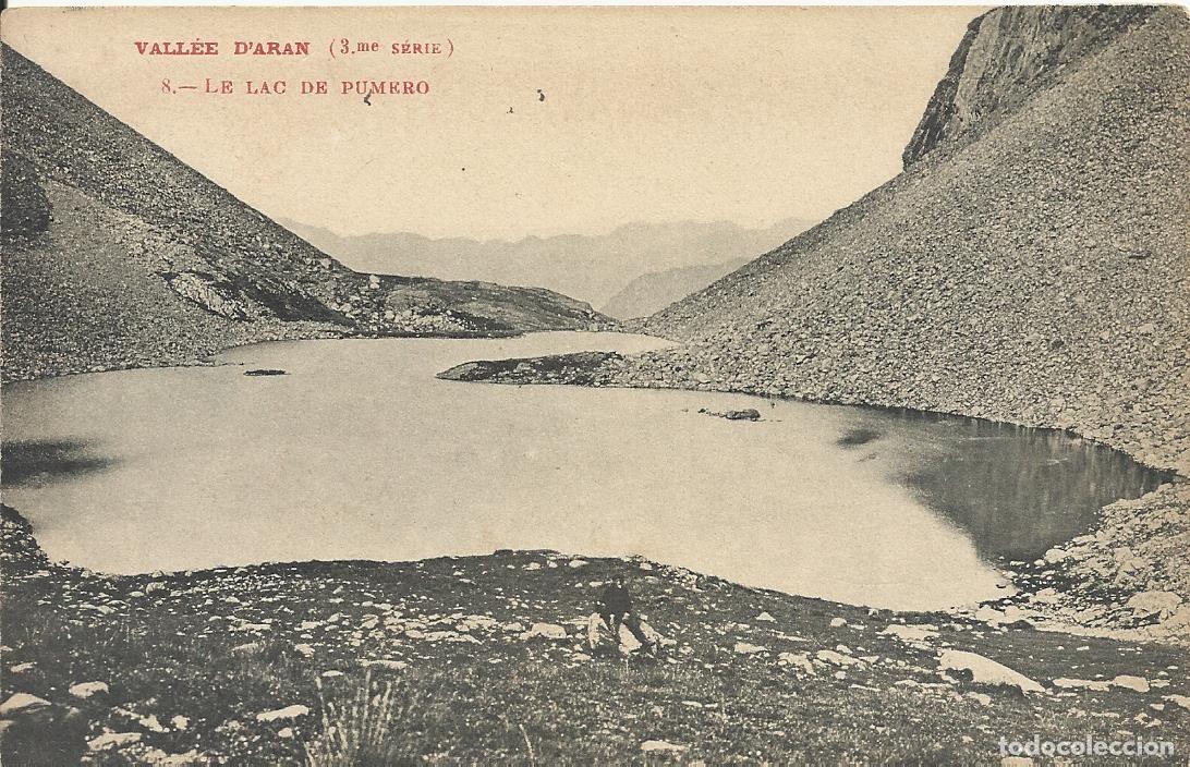Postales: Vallee de Ar&aacute;n. Le Lac de Pumero. 8. 9x14 cm. Postal.
