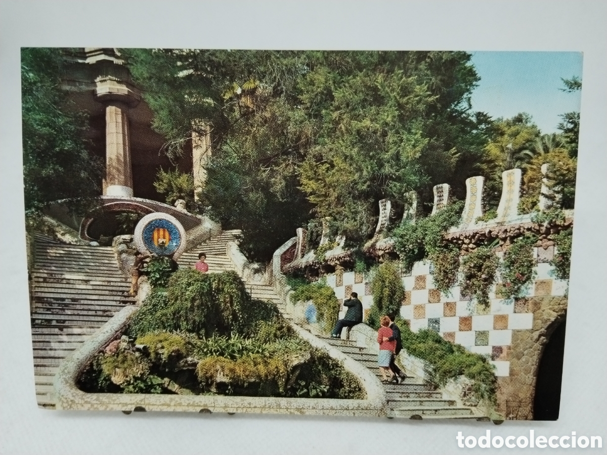 Postales: Postal de Barcelona. Parque G&uuml;ell - Foto 1