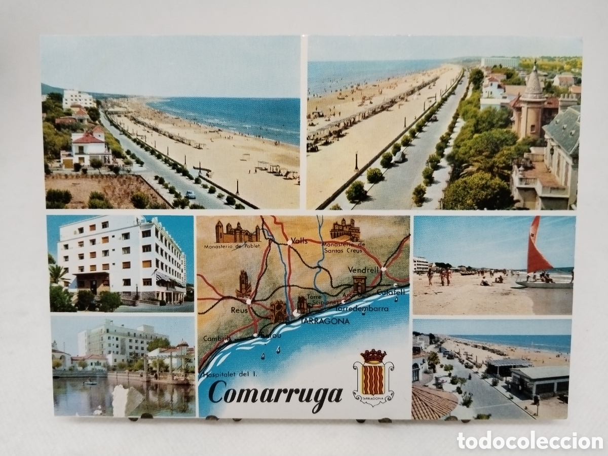 Postales: Postal de Comarruga. Diversos aspectos de la ciudad - Foto 1