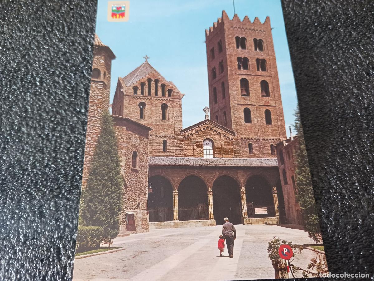 Postcards: 2089 RIPOLL- FACHADA PRINCIPAL DEL MONASTERIO, ed. escudo