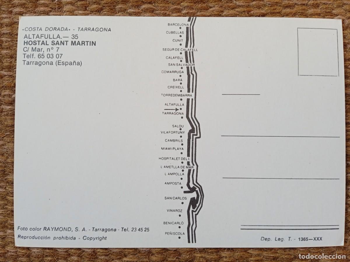 Postales: HOSTAL SANT MARTIN - ALTAFULLA - TARRAGONA - Foto 2
