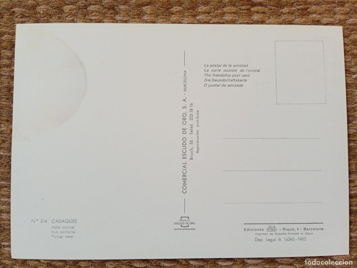 Postales: CADAQUES - GERONA - COMERCIAL ESCUDO DE ORO - Foto 2