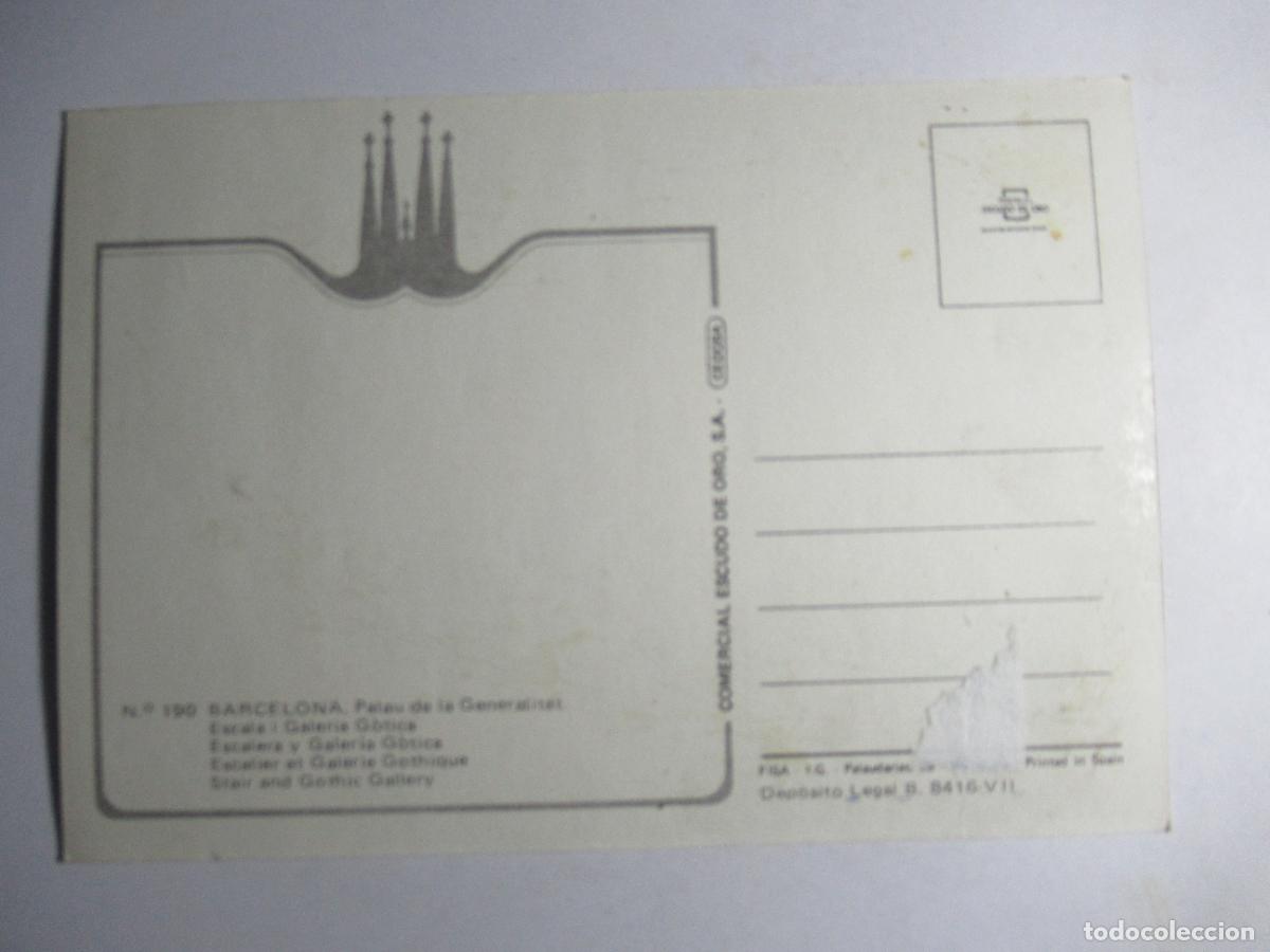 Postales: Barcelona - Palau de la Generalitat - Foto 2