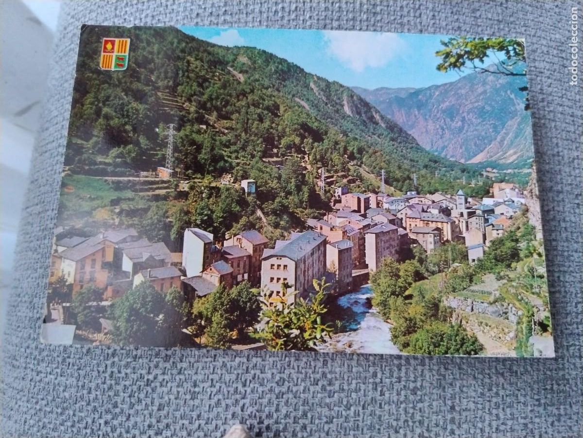 Postales: Les Escaldes. Vista general. Circulada. Soberans - Foto 1