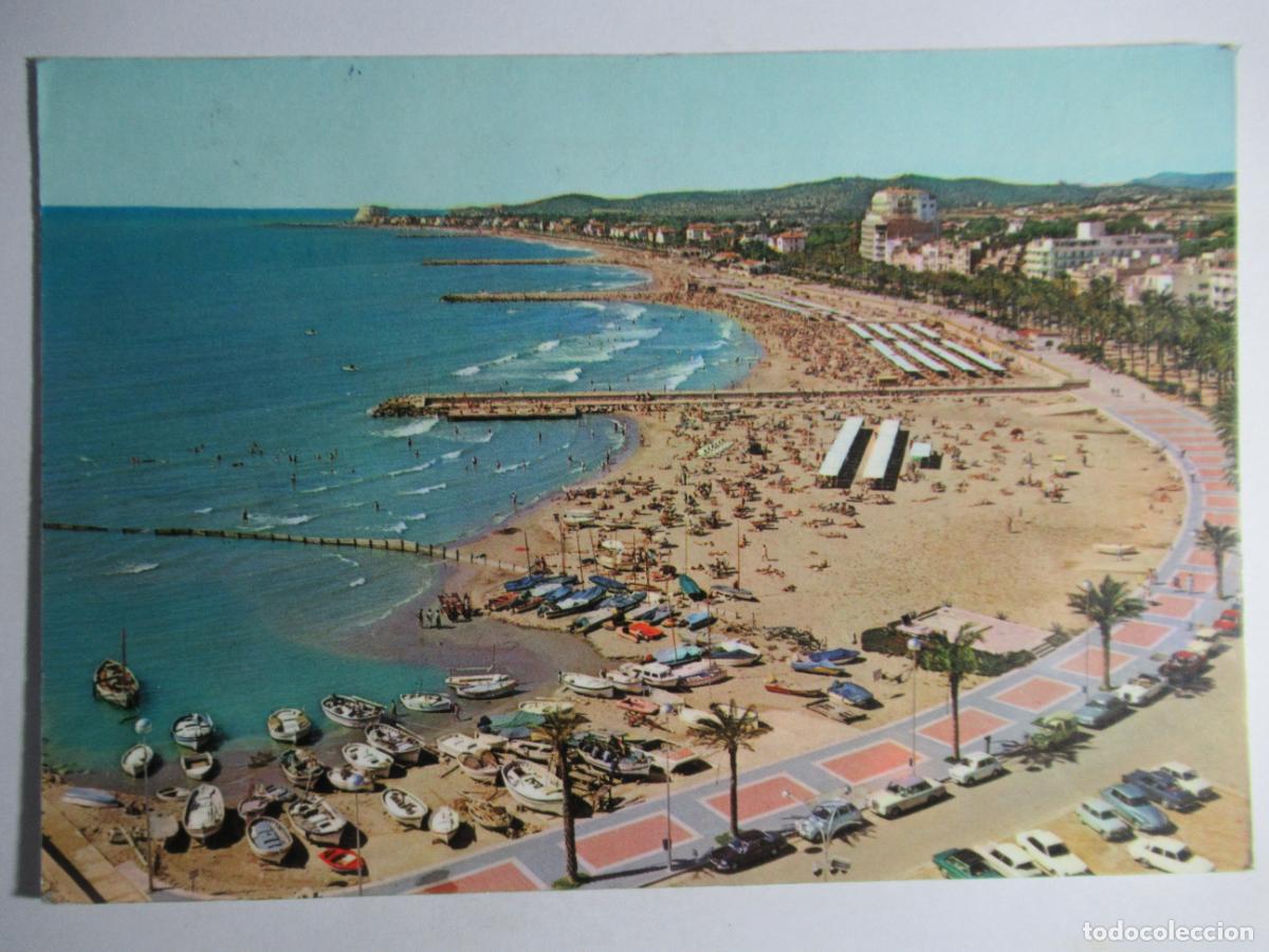 Postales: Sitges - Panor&aacute;mica de la playa - Foto 1