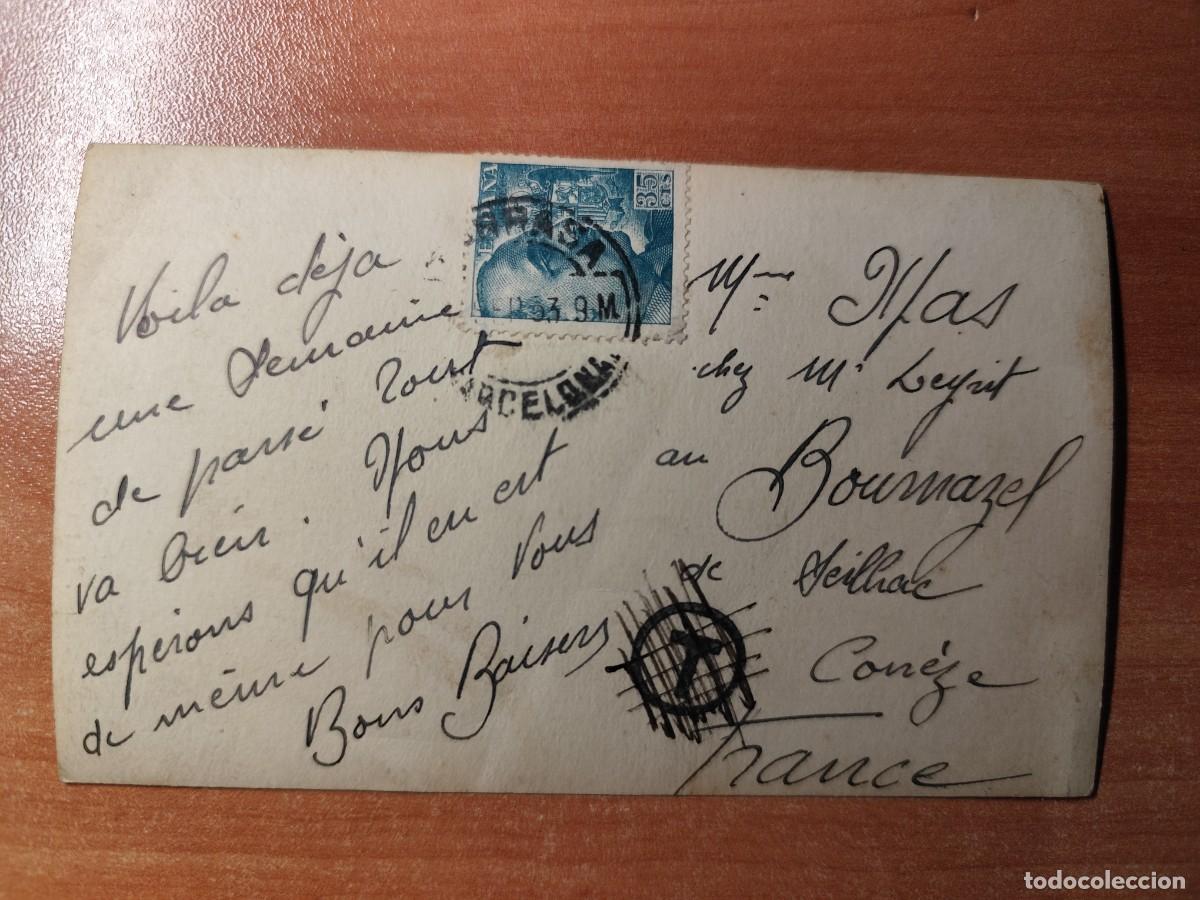 Postales: Matadepera - interior de la iglesia - circulada anys 1940 - Foto 2