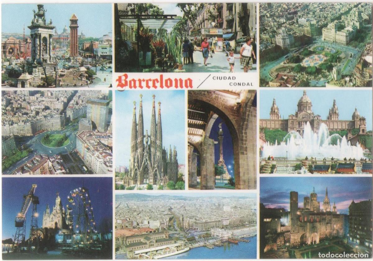 Postales: BARCELONA -MULTIVISTA--SIN CIRCULAR- - Foto 1