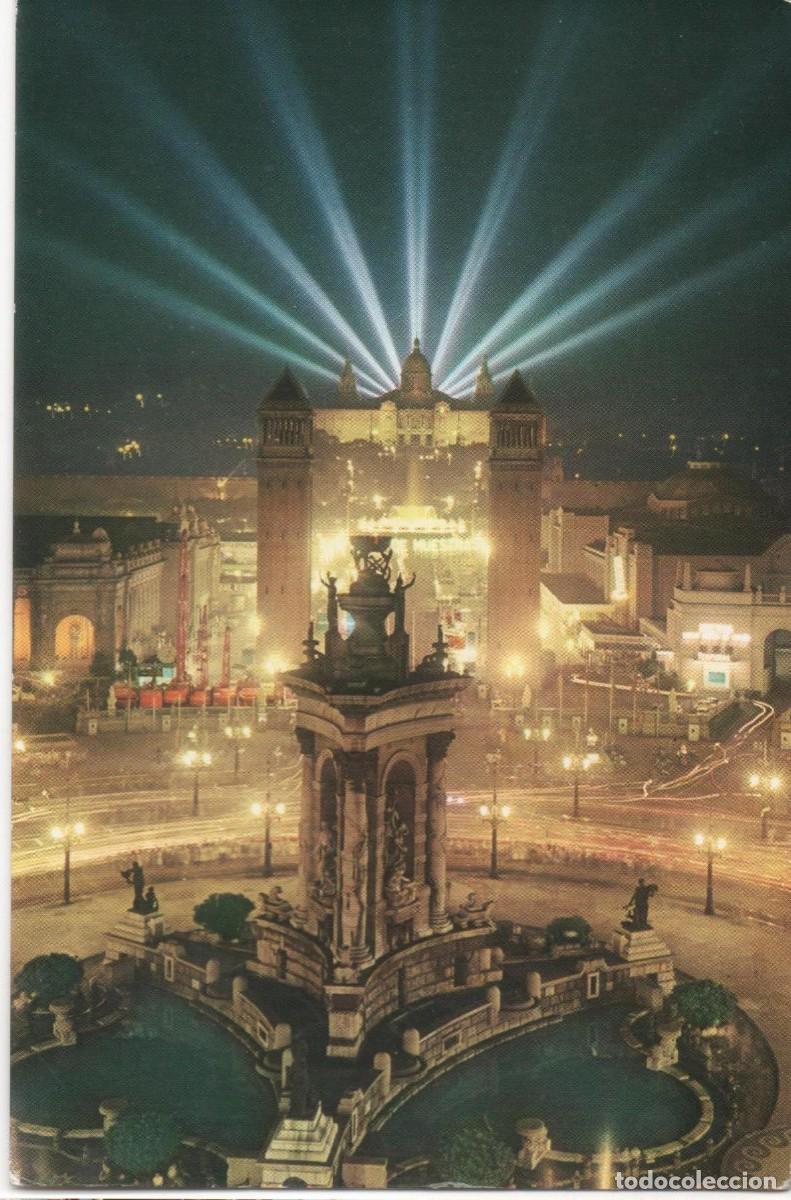 Postales: BARCELONA-PLAZA ESPA&Ntilde;A-CIRCULADA-