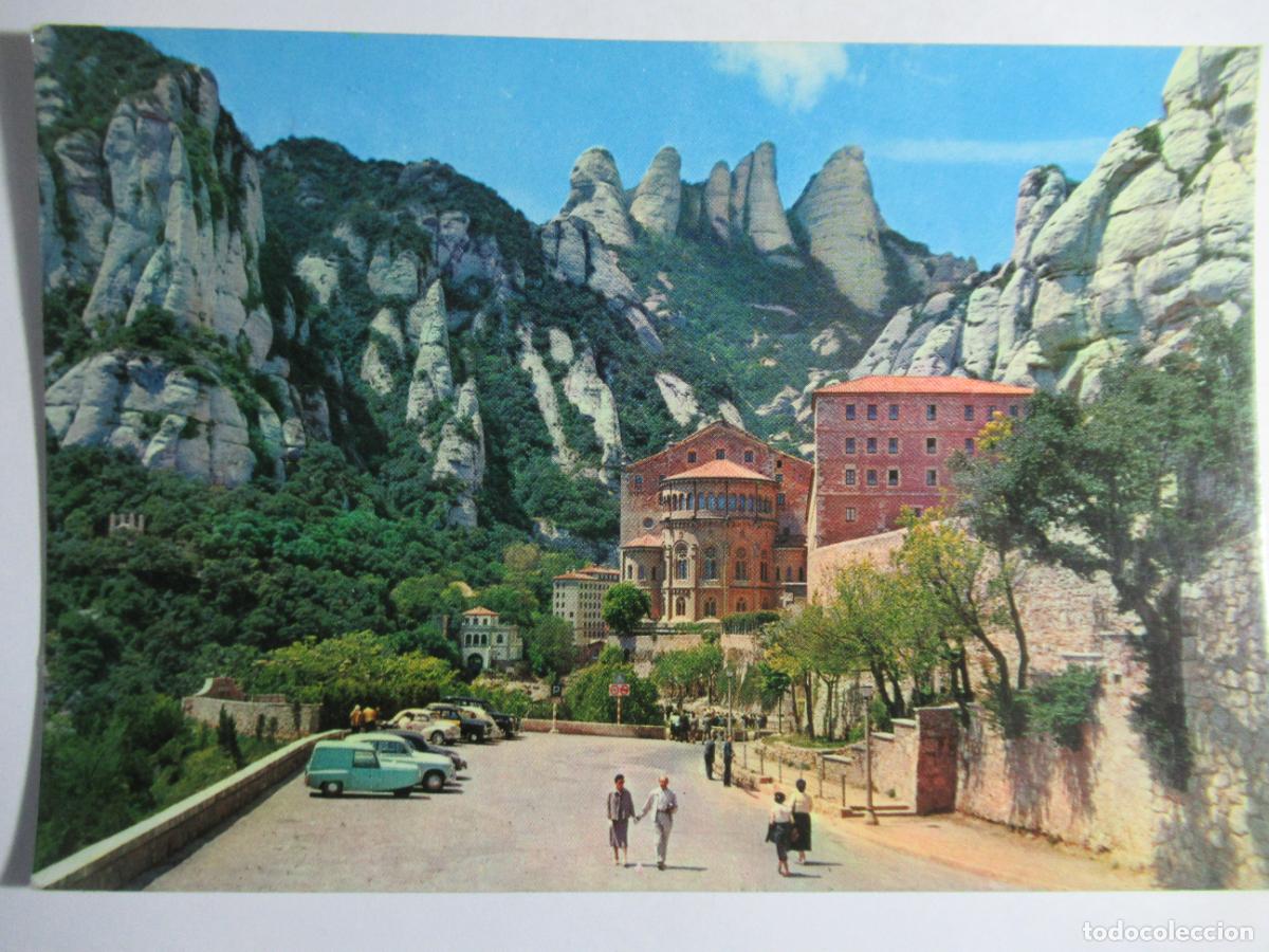 Postales: Montserrat - Llegada al Monasterio