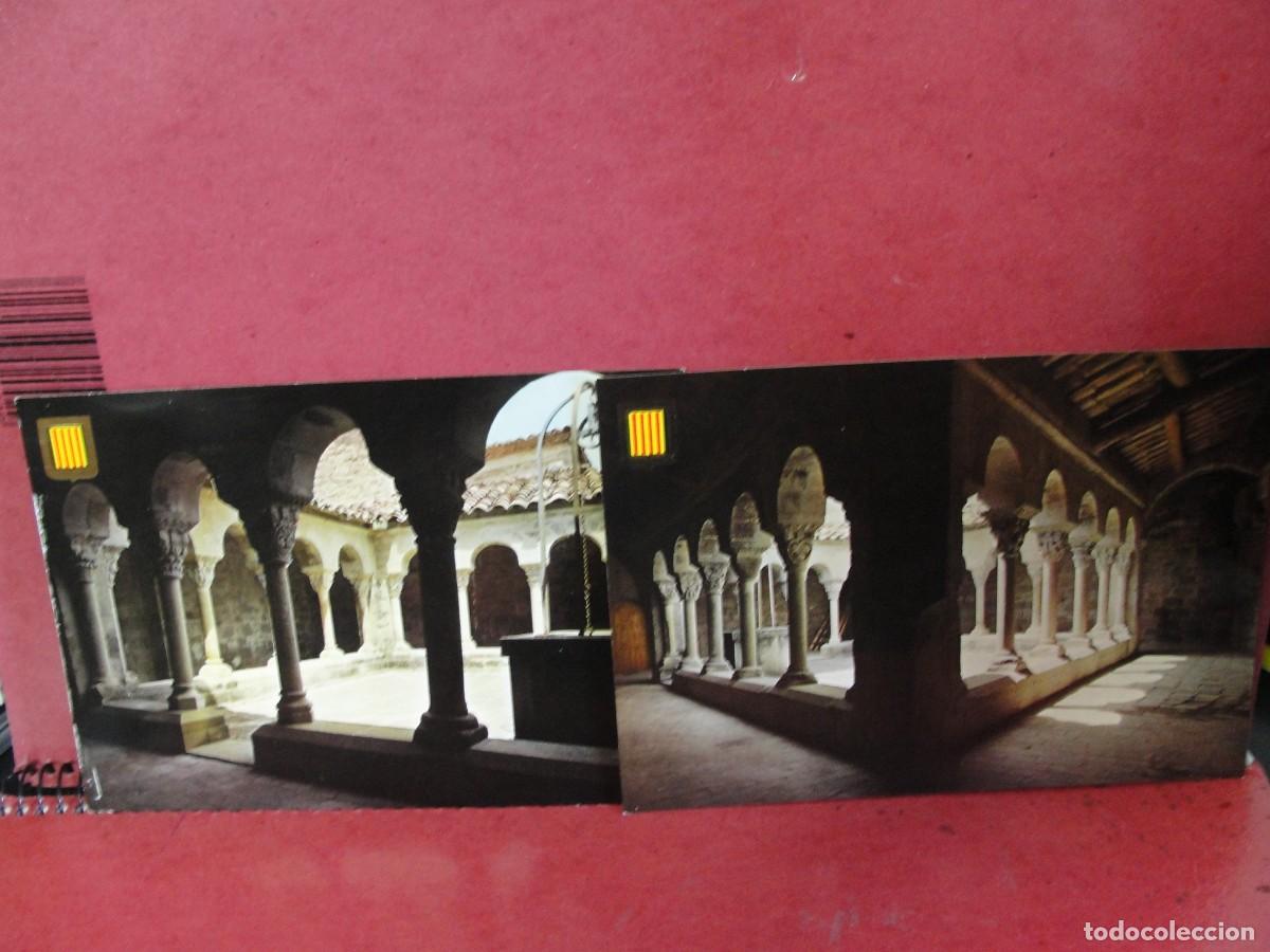 Postales: POSTALES 2982 2983 LLU&Ccedil;A LLUSS&Agrave; - 2 VISTAS CLAUSTRO ROMANICO - ESCUDO DE ORO NO CIRCULADAS - A&Ntilde;OS 60