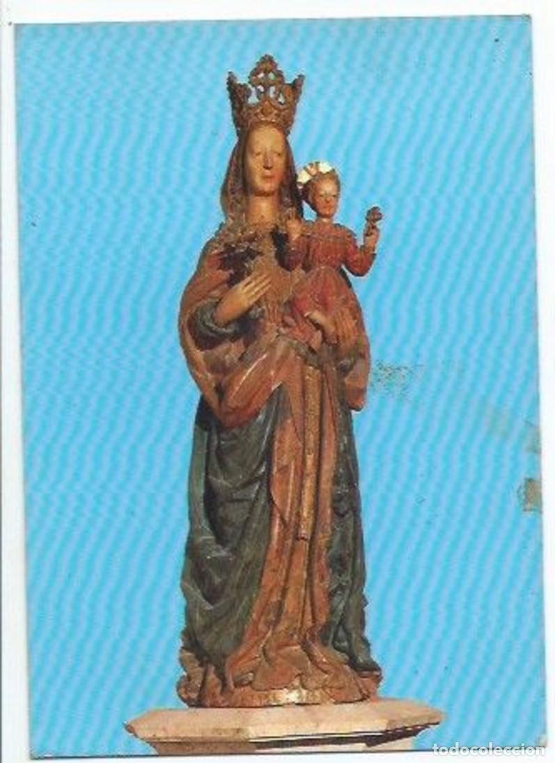 Postais: TITULAR DE SANTA MARIA, TALLA DEL S. XVI / STATUE OF SAINT MARY, WOODCARVING OF THE XVI .- MONTBLANC