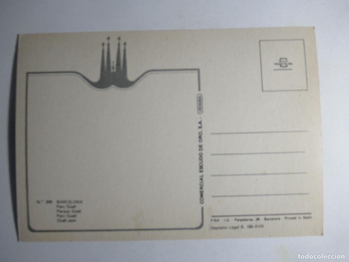 Postales: Barcelona - Parc G&uuml;ell - Foto 2