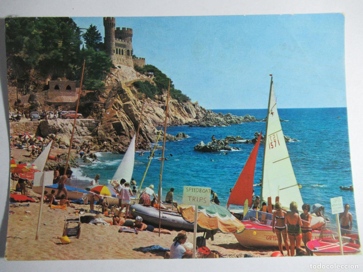 Postales: Lloret de Mar - Playa y castillo - Foto 1
