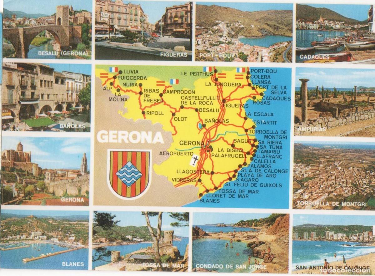 Postales: - GIRONA-MULTIVISTA-SIN CIRCULAR- - Foto 1