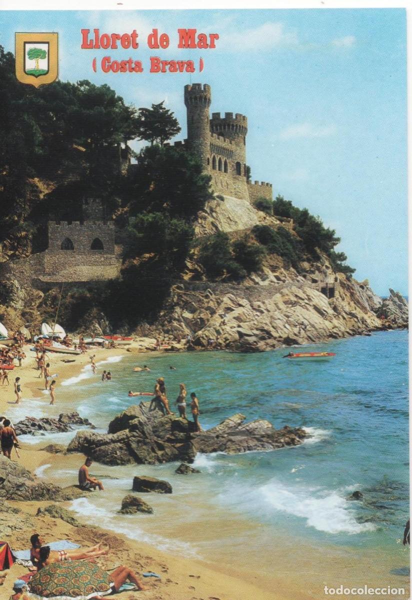 Cartes Postales: - GIRONA-LLORET DEL MAR-ESCUDO DE ORO-ESCRITA-