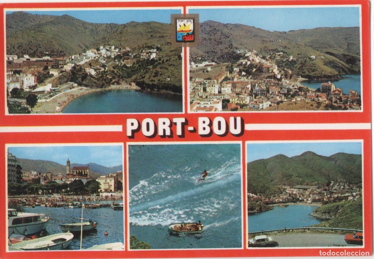 Postales: - GIRONA-- PORT BOU- ESCUDO DE ORO-SIN CIRCULAR-