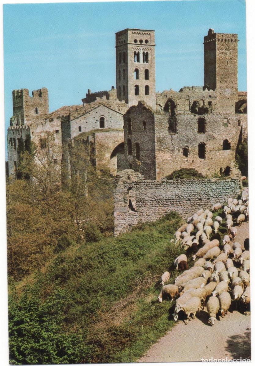 Postales: - GIRONA-- MONASTERIO DE SAN PEDRO DE RODA--CIRCULADA-