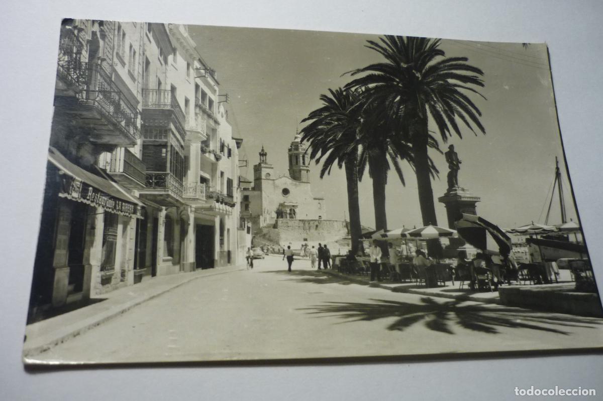 Postales: postal sitges paseo y punta circulada cm - Foto 1